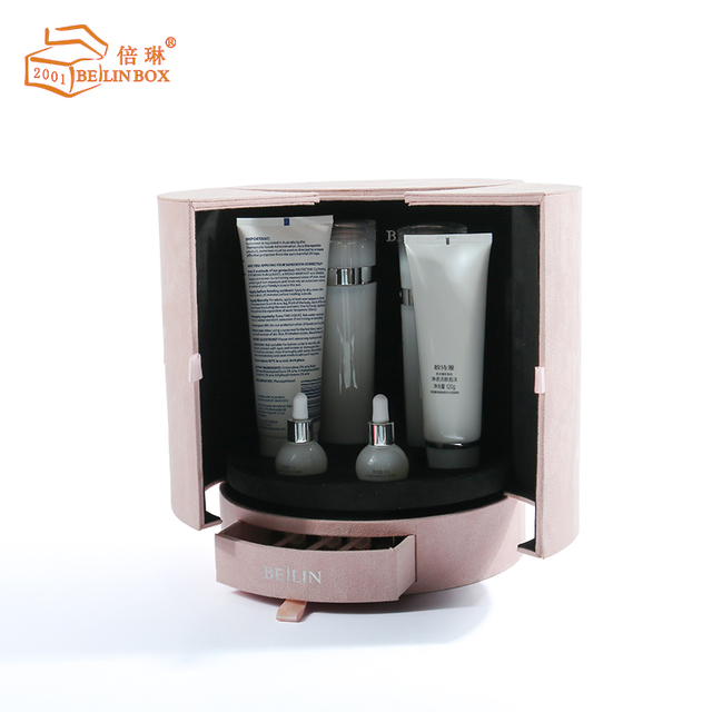 Cylindrical Double-open Cosmetic Gift Box