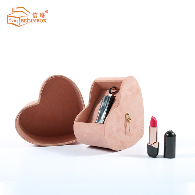 Heart-shaped Lipstick Velvet Gift Box