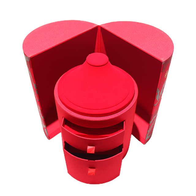 Double Opening Cylinder Necklace Display Box