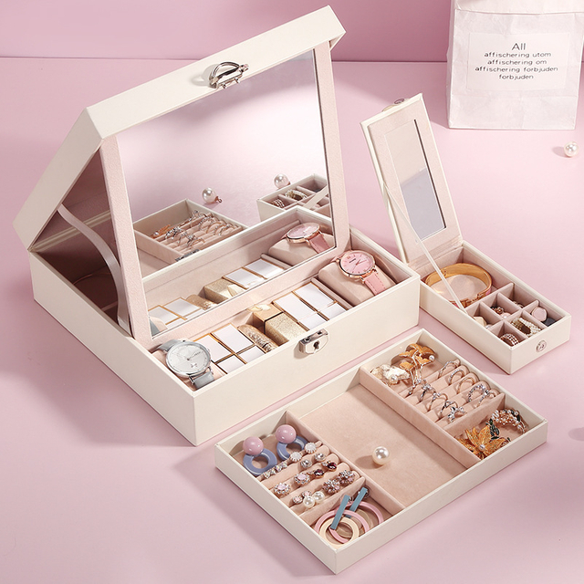 Mirror Jewelry Storage Box