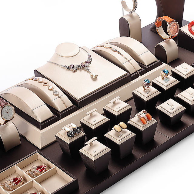 leather jewelry display