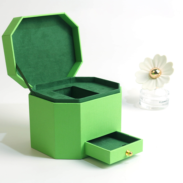 Octagonal Double Drawer Gift Box