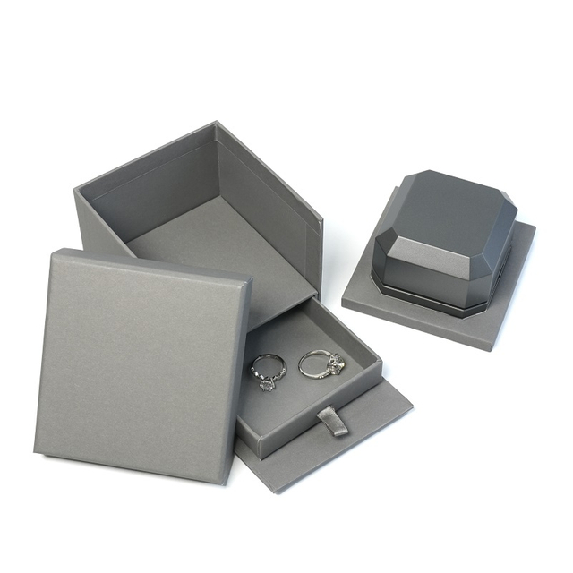 Gray Led Light Jewelry Box