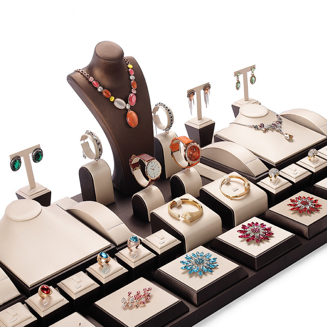 leather jewelry display