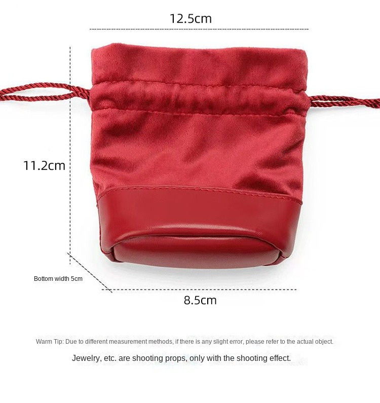 red jewelry pouch