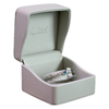 White Faux Leather Jewellery Box