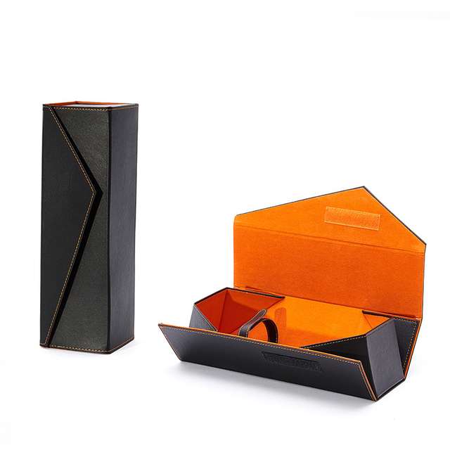 Leather Singer Wine Box