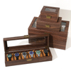 Wooden Watch Box with Glass Top