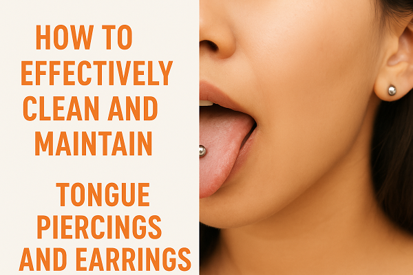 how to clean tongue piercing
