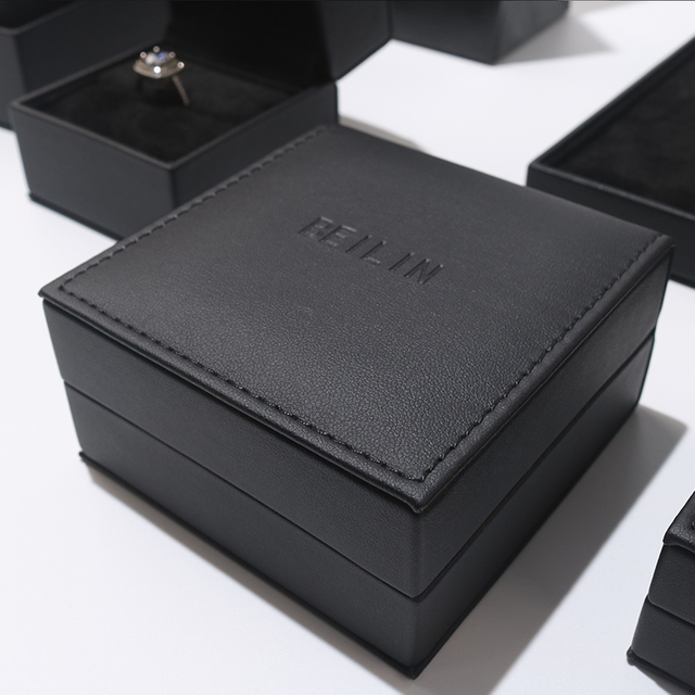 Black Leather Jewelry Box