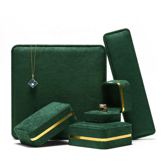 Green Velvet Jewelry Box