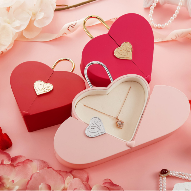 Cute Heart-shaped Jewelry Set Box
