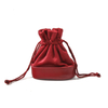 Red Drawstring Jewelry Pouch
